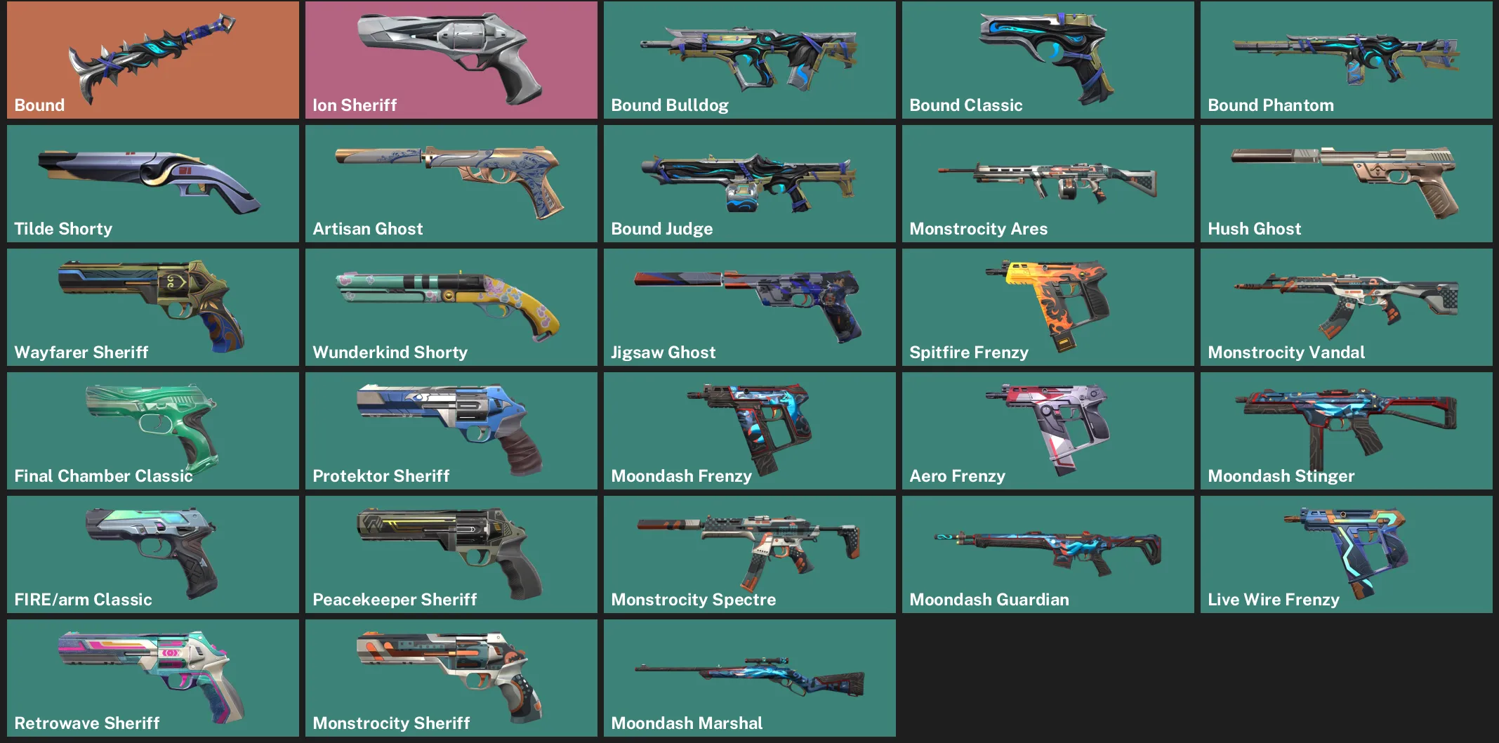 🌏AP 🎮 RANKED READY ✨ Bound ✨ Ion Sheriff ✨ Bound Bulldog ✨ Bound Classic ✨ Bound