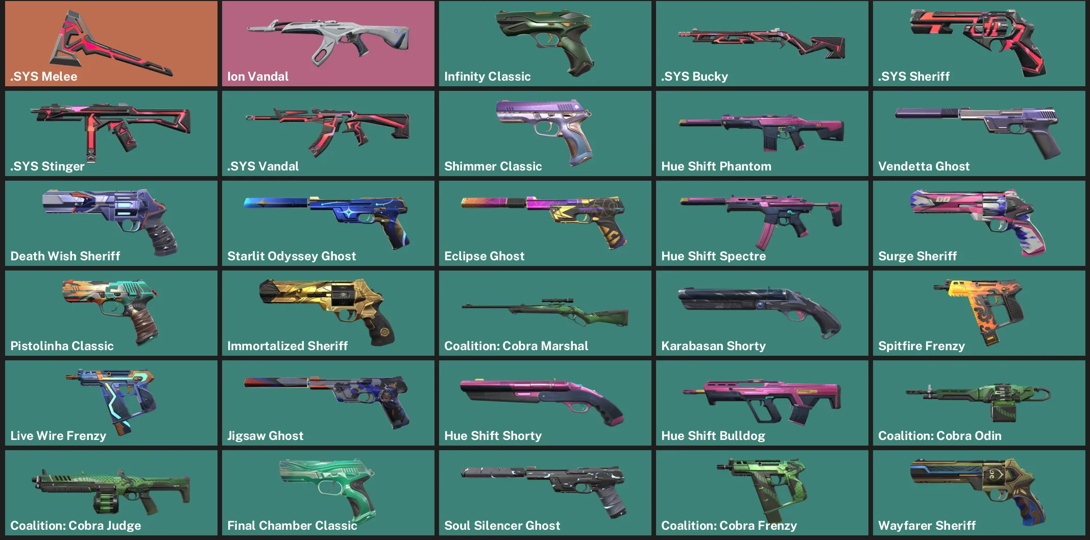 🌍EU 🎮 RANKED READY 🧩 .SYS Melee ✨ Ion Vandal ✨ Infinity Classic 🧩 .SYS Bucky 🧩