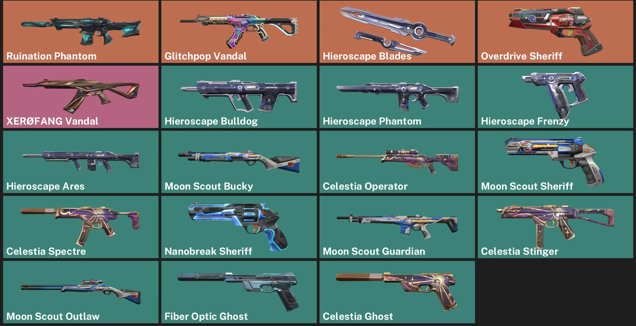 🌏AP 🎮 RANKED READY ✨ Ruination Phantom 💥 Glitchpop Vandal 🔪 Hieroscape Blades ✨