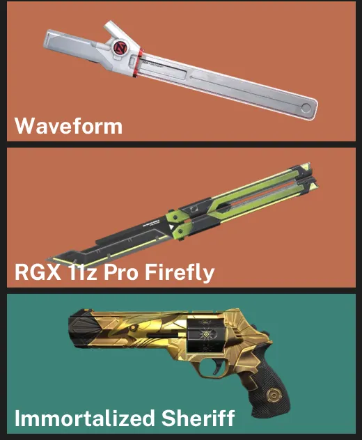 ๐EU ๐ฎ RANKED READY โจ Waveform โจ RGX 11z Pro Firefly โจ Immortalized Sheriff