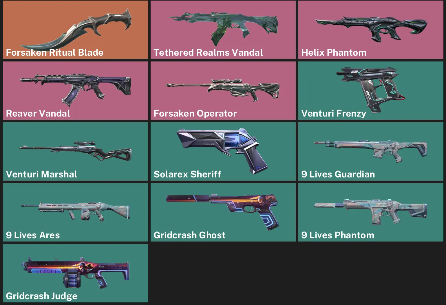 🌏AP 🎮 RANKED READY 🔪 Forsaken Ritual Blade ✨ Tethered Realms Vandal ✨ Helix