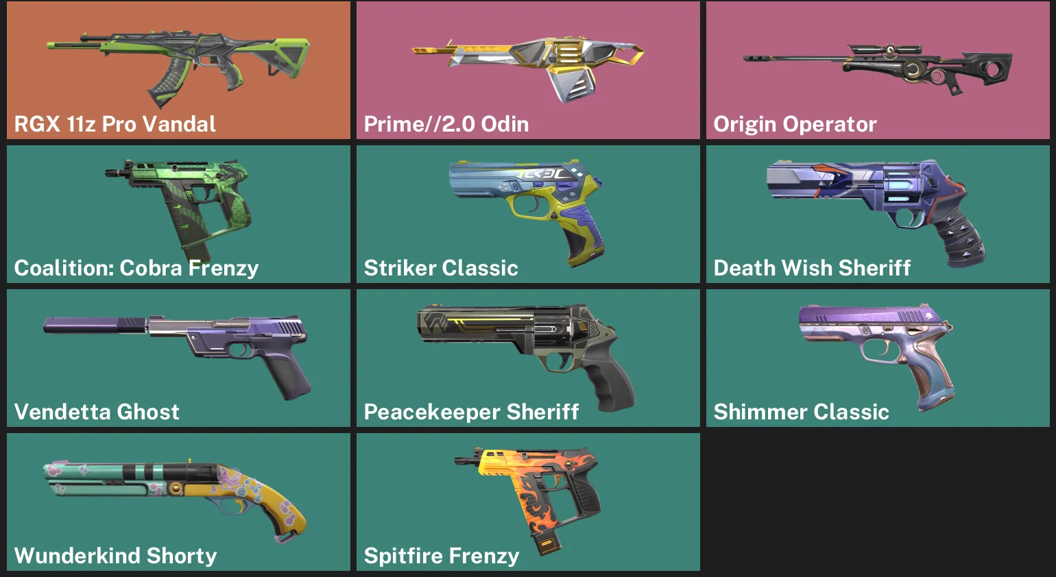 ๐LA ๐ฎ RANKED READY โจ RGX 11z Pro Vandal โก Prime//2.0 Odin โจ Origin Operator โจ