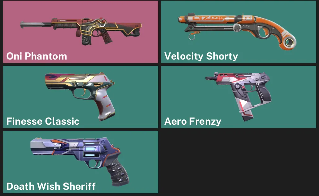 ๐AP ๐ฎ RANKED READY ๐ Oni Phantom โจ Velocity Shorty โจ Finesse Classic โจ Aero