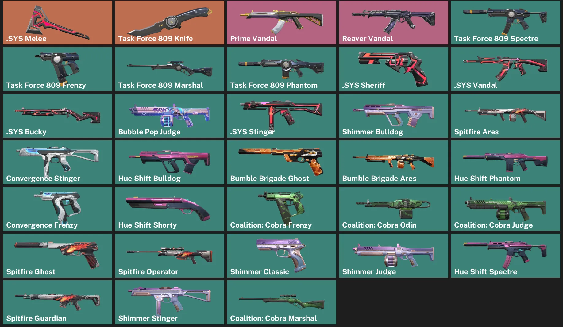 🌍EU 🎮 RANKED READY 🧩 .SYS Melee 🔪 Task Force 809 Knife ⚡ Prime Vandal ⚡ Reaver