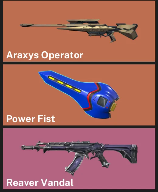 🌏AP 🎮 RANKED READY 💎 Araxys Operator ✨ Power Fist ⚡ Reaver Vandal