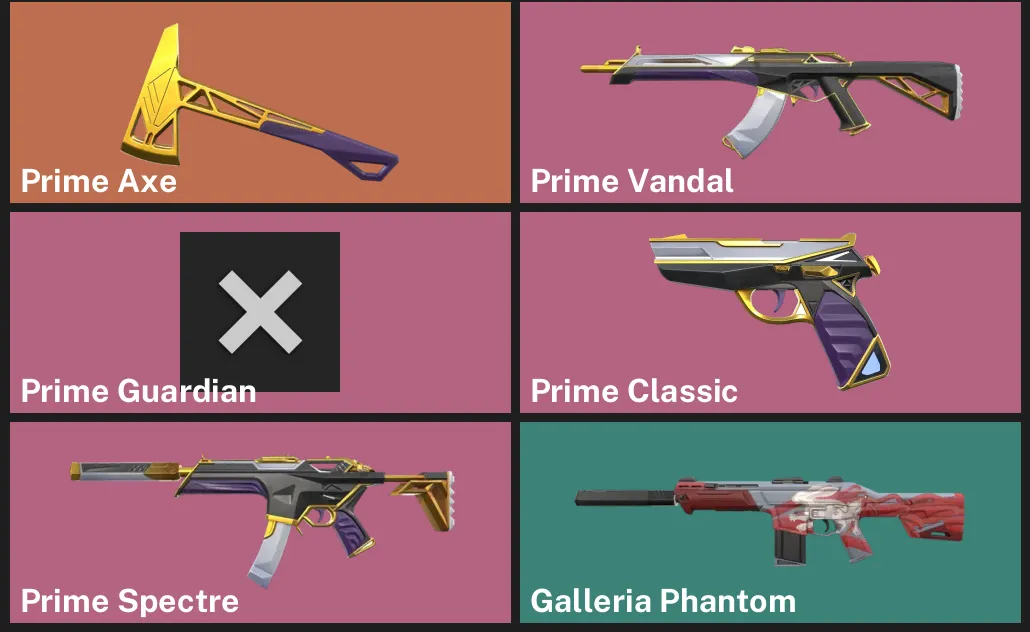 🌎NA 🎮 RANKED READY ⚡ Prime Axe ⚡ Prime Vandal ⚡ Prime Guardian ⚡ Prime Classic ⚡