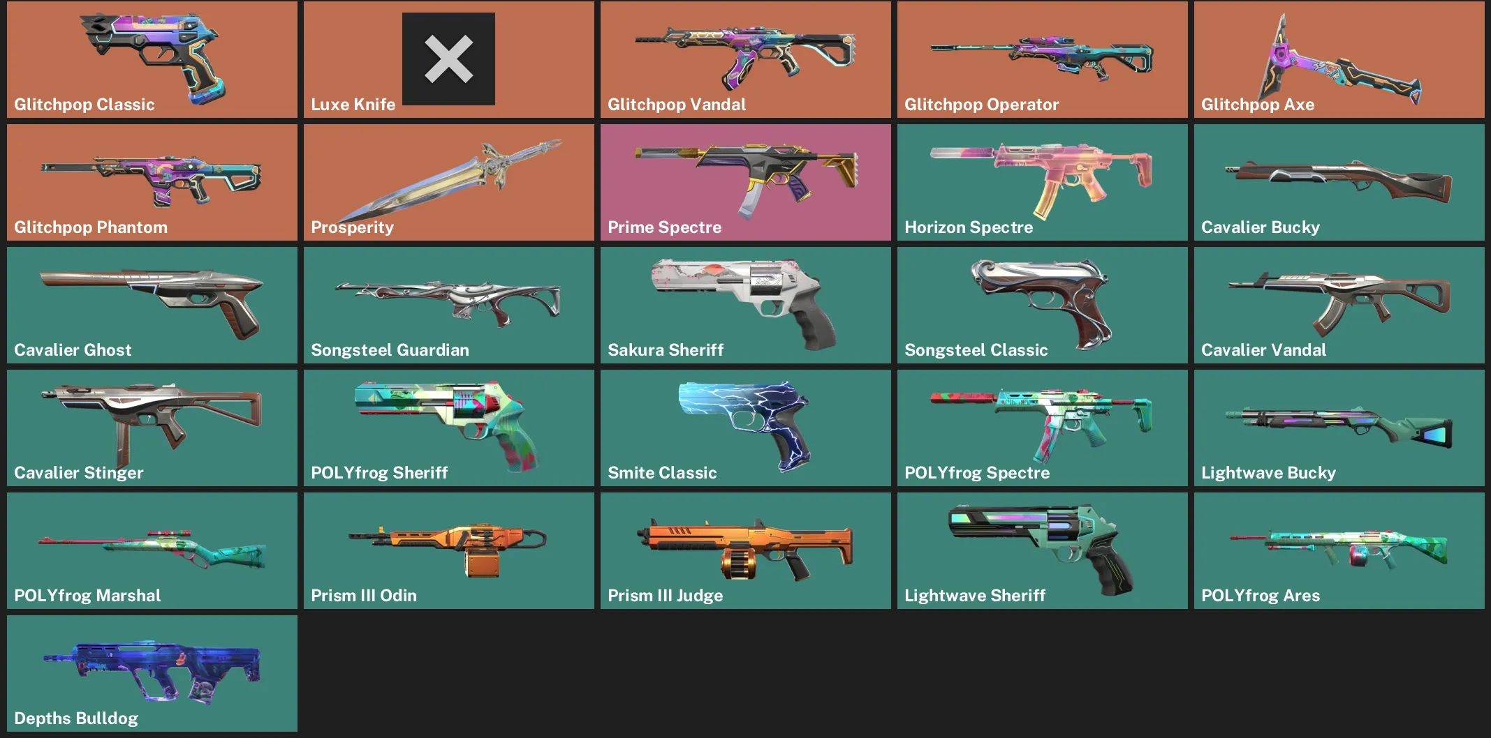 🌏AP 🎮 RANKED READY 💥 Glitchpop Classic 🔪 Luxe Knife 💥 Glitchpop Vandal 💥