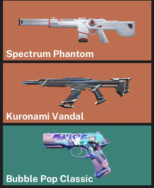 ๐AP ๐ฎ RANKED READY ๐ Spectrum Phantom โจ Kuronami Vandal โจ Bubble Pop Classic