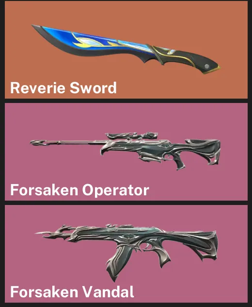 🌎LA 🎮 RANKED READY 🔪 Reverie Sword ✨ Forsaken Operator ✨ Forsaken Vandal