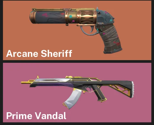 🌏AP 🎮 UNRANKED ✨ Arcane Sheriff ⚡ Prime Vandal