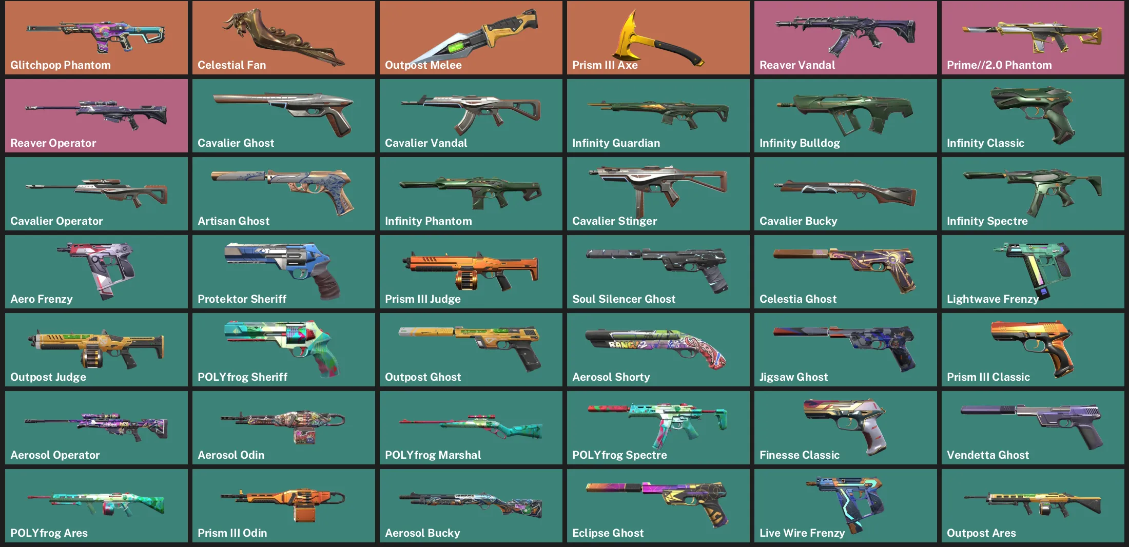 🌎LA 🎮 RANKED READY 💥 Glitchpop Phantom 🌙 Celestial Fan 🔪 Outpost Melee 🔪 Prism