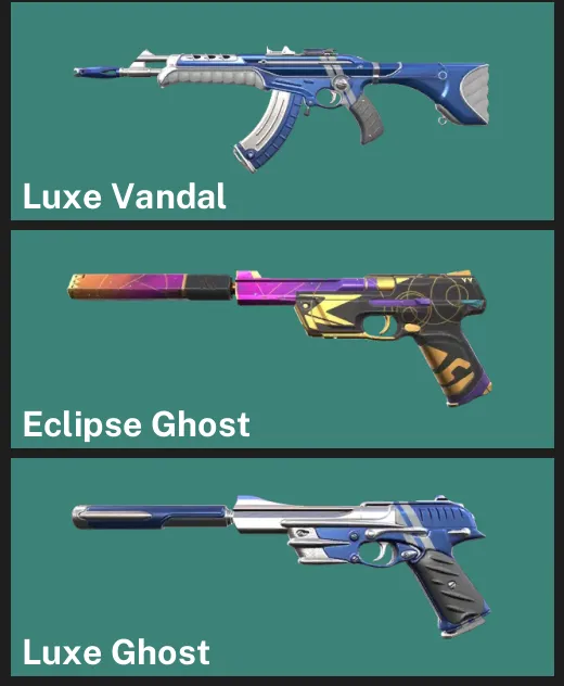 🌍EU 🎮 RANKED READY ✨ Luxe Vandal ✨ Eclipse Ghost ✨ Luxe Ghost