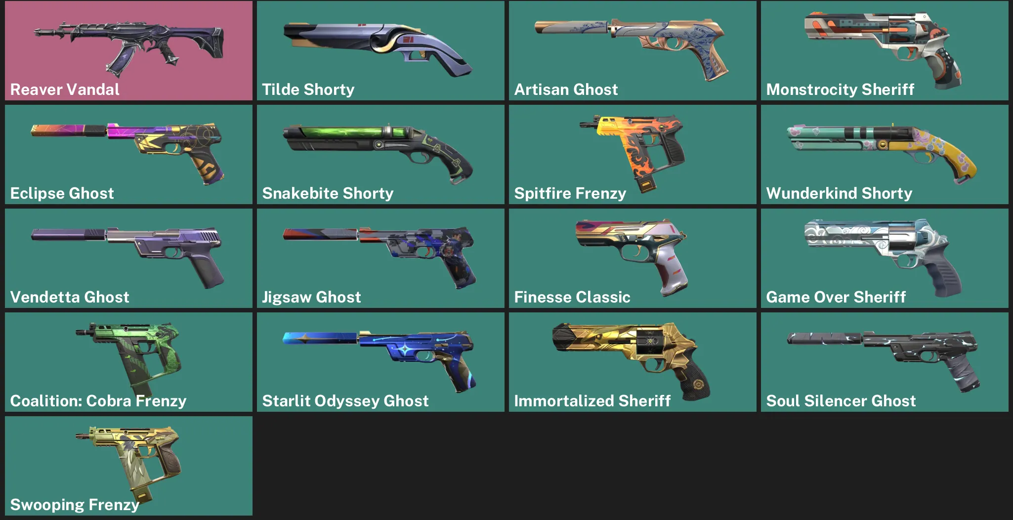 🌏AP 🎮 RANKED READY ⚡ Reaver Vandal ✨ Tilde Shorty ✨ Artisan Ghost ✨ Monstrocity