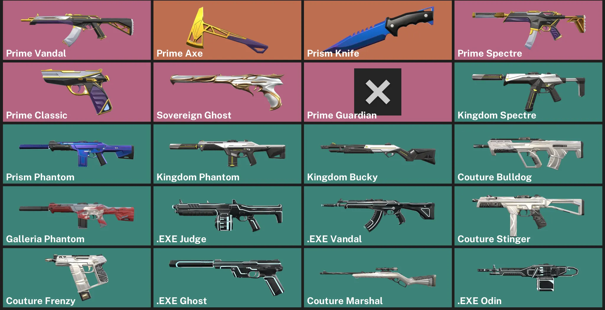 🌍EU 🎮 UNRANKED ⚡ Prime Vandal ⚡ Prime Axe 🔪 Prism Knife ⚡ Prime Spectre ⚡ Prime