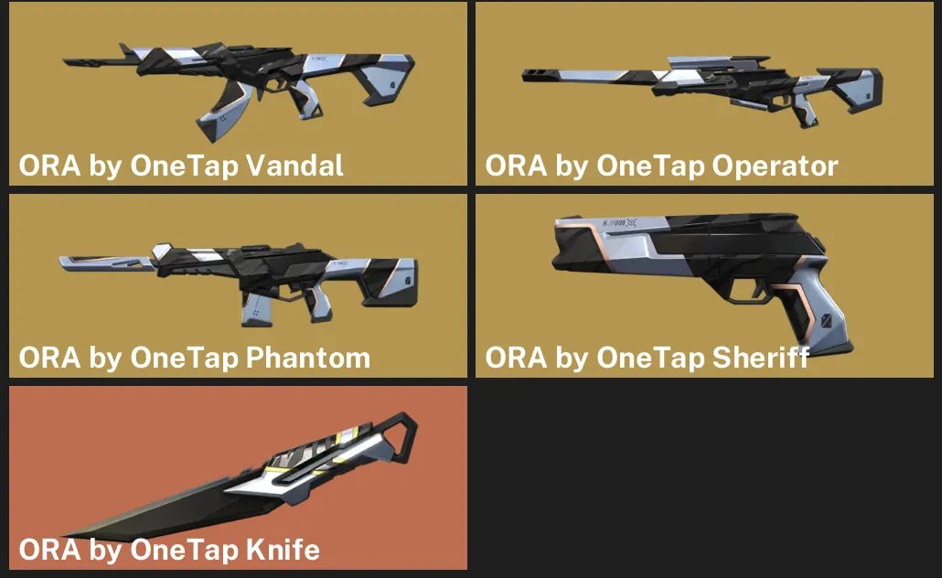 🌎NA 🎮 UNRANKED ✨ ORA by OneTap Vandal ✨ ORA by OneTap Operator ✨ ORA by OneTap