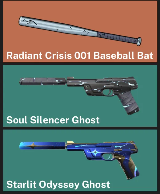 ๐LA ๐ฎ RANKED READY โจ Radiant Crisis 001 Baseball Bat โจ Soul Silencer Ghost โจ