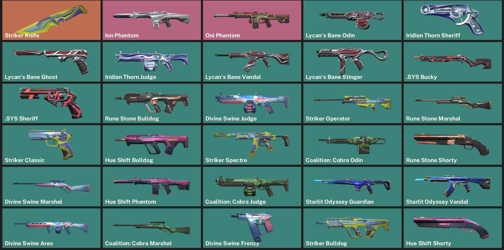 🌎LA 🎮 RANKED READY 🔪 Striker Knife ✨ Ion Phantom 🐉 Oni Phantom ✨ Lycan's Bane