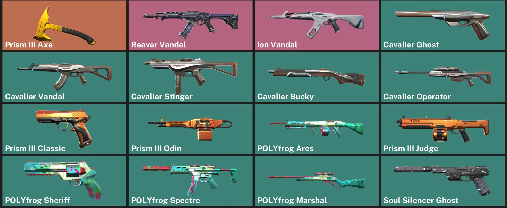 🌍EU 🎮 RANKED READY 🔪 Prism III Axe ⚡ Reaver Vandal ✨ Ion Vandal ✨ Cavalier Ghost