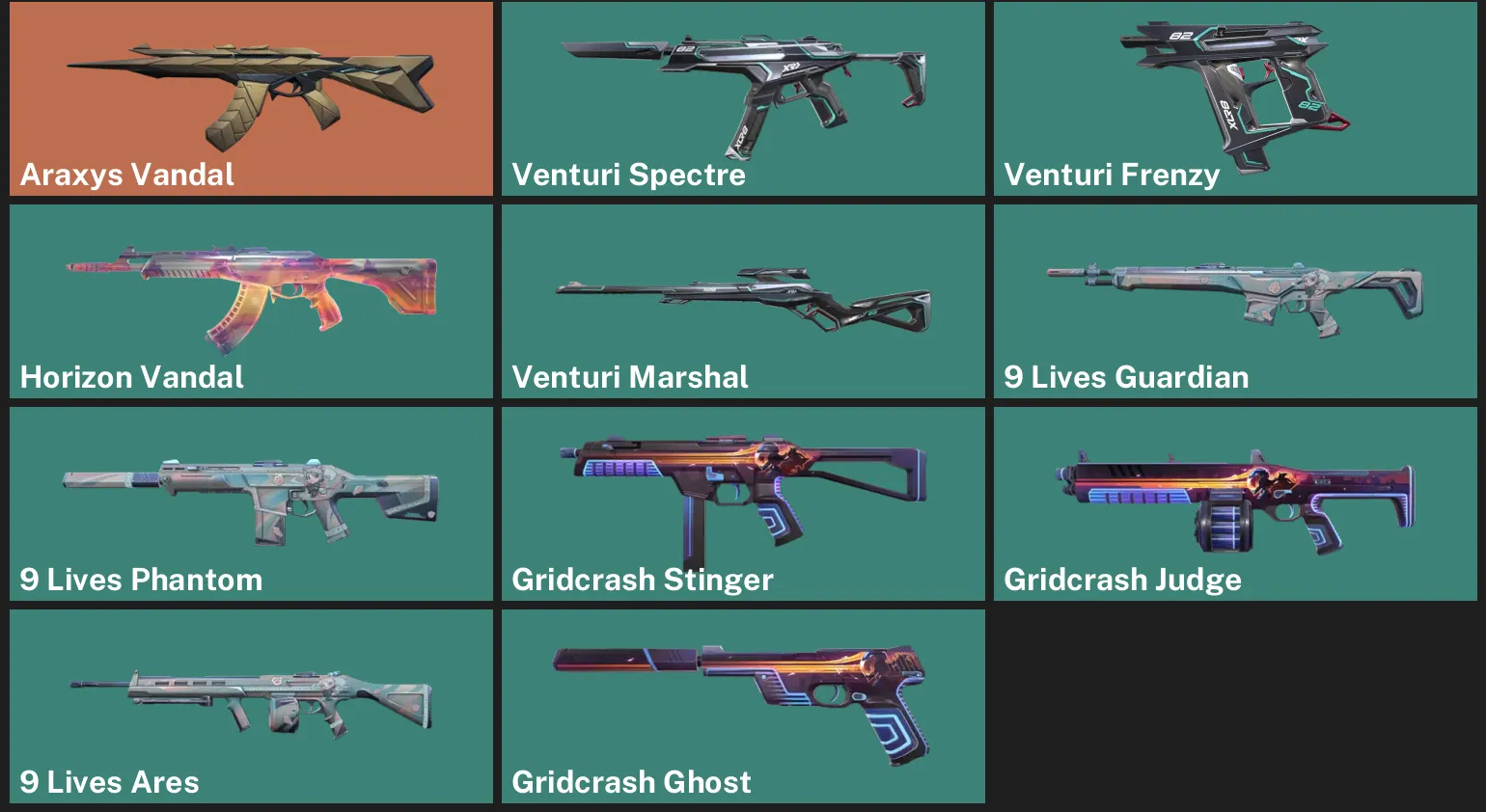 🌍EU 🎮 RANKED READY 💎 Araxys Vandal ✨ Venturi Spectre ✨ Venturi Frenzy ✨ Horizon