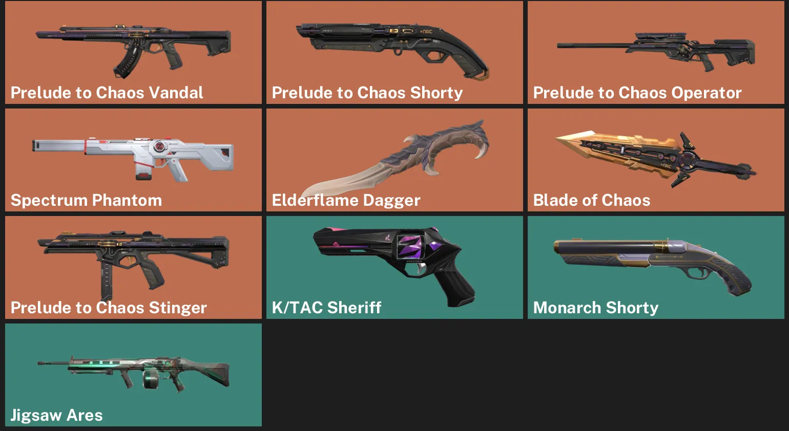 🌍EU 🎮 RANKED READY ✨ Prelude to Chaos Vandal ✨ Prelude to Chaos Shorty ✨ Prelude