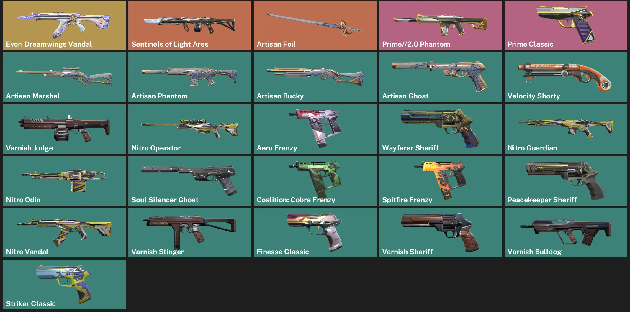 🌏AP 🎮 RANKED READY ✨ Evori Dreamwings Vandal 🌟 Sentinels of Light Ares ✨ Artisan