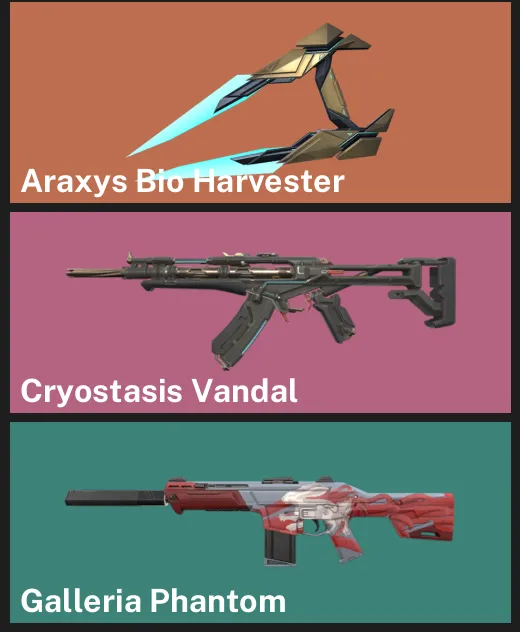 🌍EU 🎮 RANKED READY 💎 Araxys Bio Harvester ✨ Cryostasis Vandal ✨ Galleria Phantom