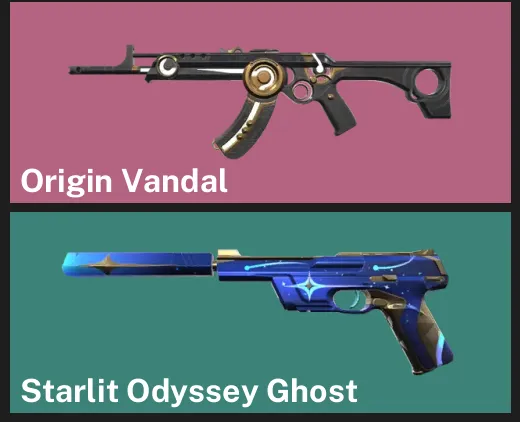 ๐EU ๐ฎ UNRANKED โจ Origin Vandal โจ Starlit Odyssey Ghost