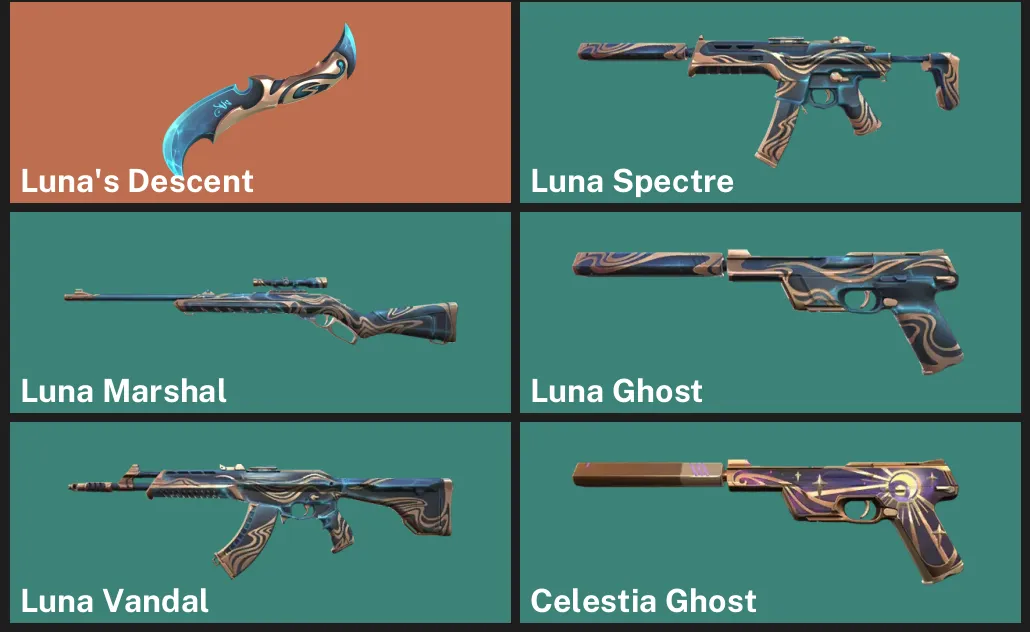 🌍EU 🎮 RANKED READY ✨ Luna's Descent ✨ Luna Spectre ✨ Luna Marshal ✨ Luna Ghost ✨