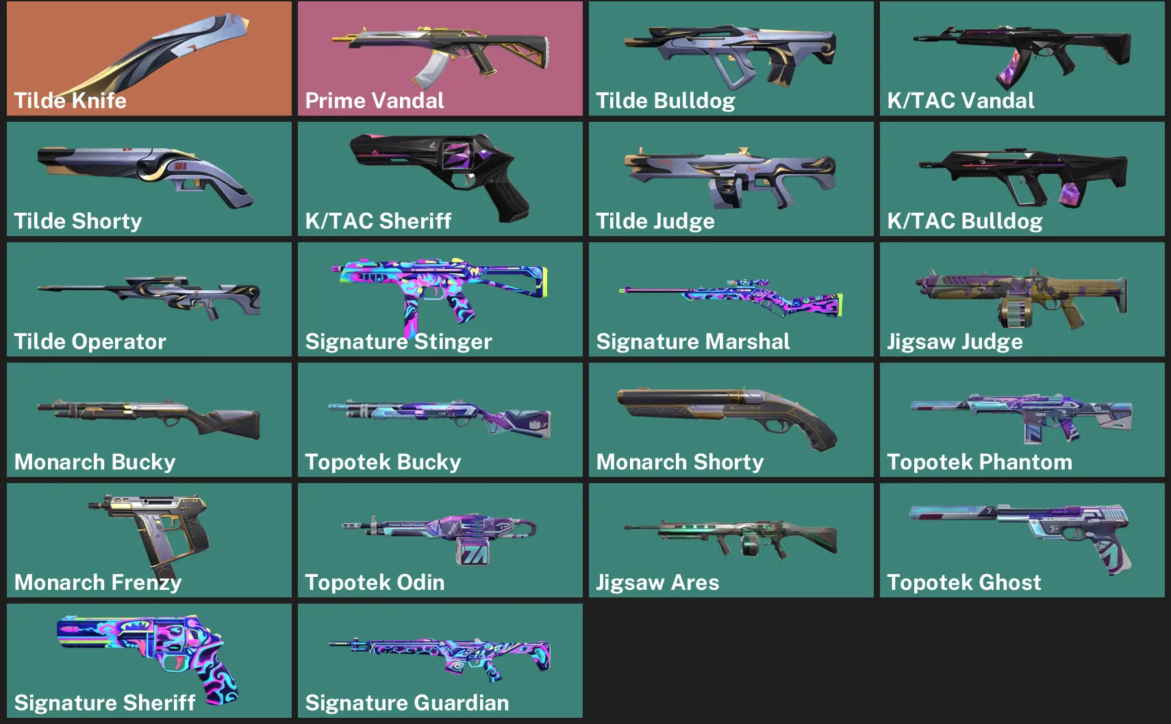 🌍EU 🎮 RANKED READY 🔪 Tilde Knife ⚡ Prime Vandal ✨ Tilde Bulldog ✨ K/TAC Vandal ✨