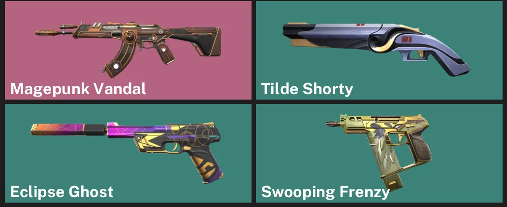 ๐AP ๐ฎ RANKED READY โ๏ธ Magepunk Vandal โจ Tilde Shorty โจ Eclipse Ghost โจ Swooping