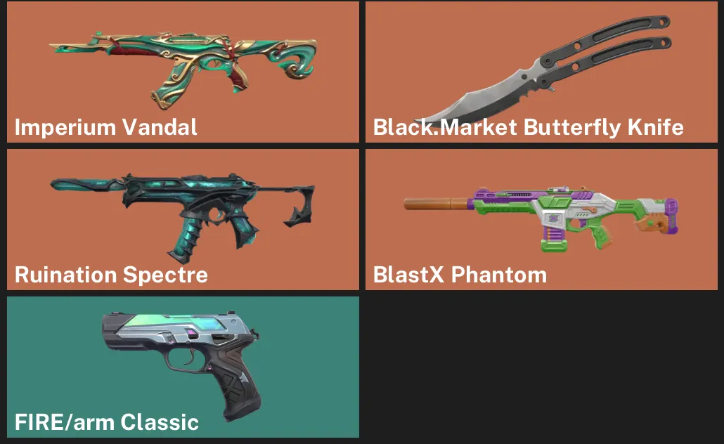 ๐EU ๐ฎ RANKED READY โจ Imperium Vandal ๐ช Black.Market Butterfly Knife โจ Ruination