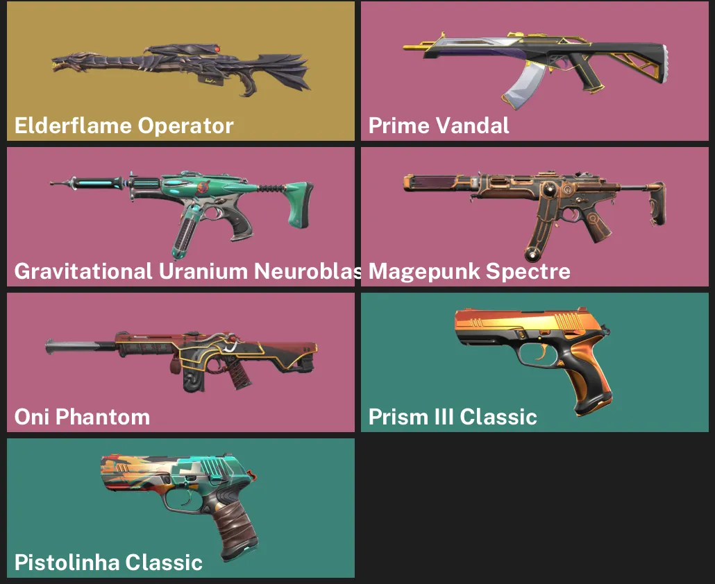 🌏AP 🎮 RANKED READY 🐲 Elderflame Operator ⚡ Prime Vandal 🐉 Oni Phantom ⚙️