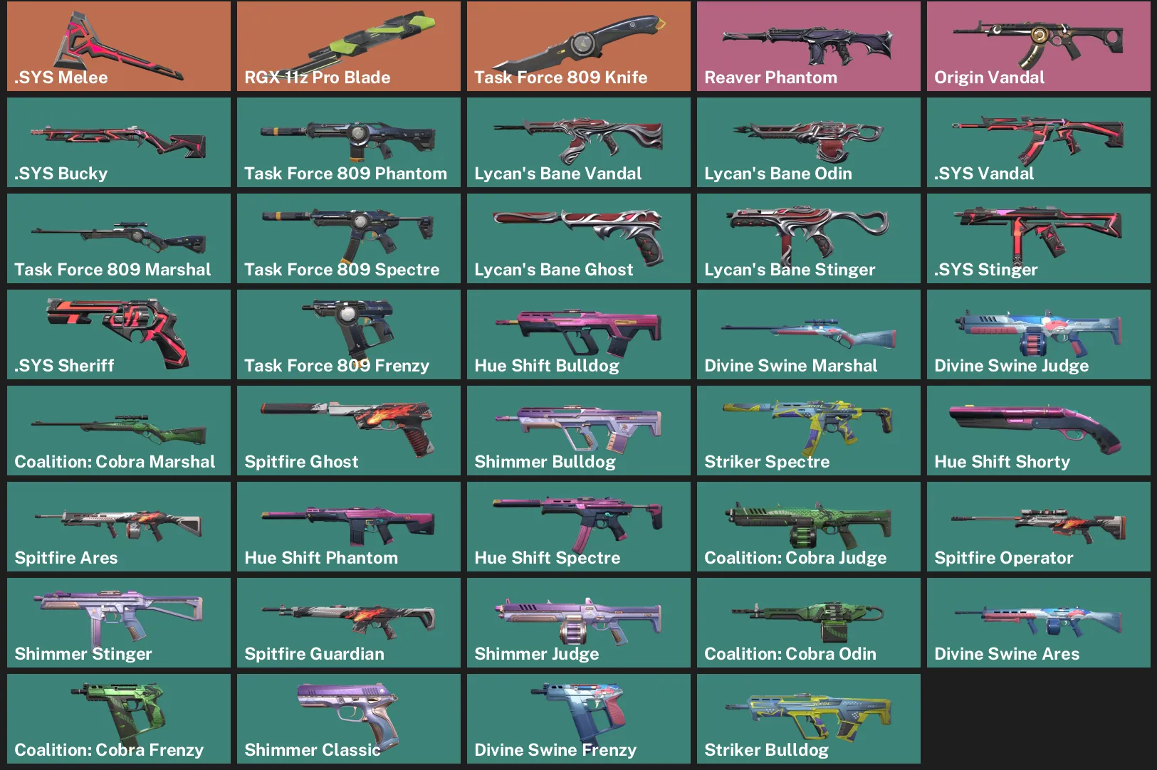 🌍EU 🎮 RANKED READY 🧩 .SYS Melee ✨ RGX 11z Pro Blade 🔪 Task Force 809 Knife ⚡