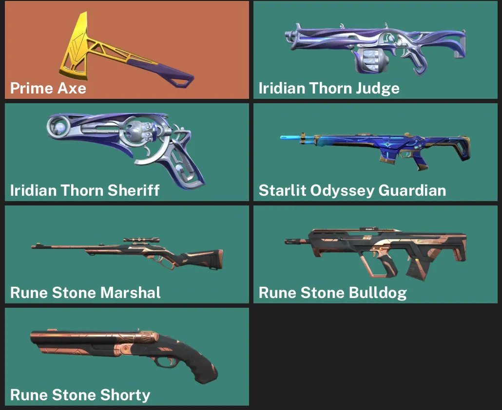 🌍EU 🎮 RANKED READY ⚡ Prime Axe ✨ Iridian Thorn Judge ✨ Iridian Thorn Sheriff ✨