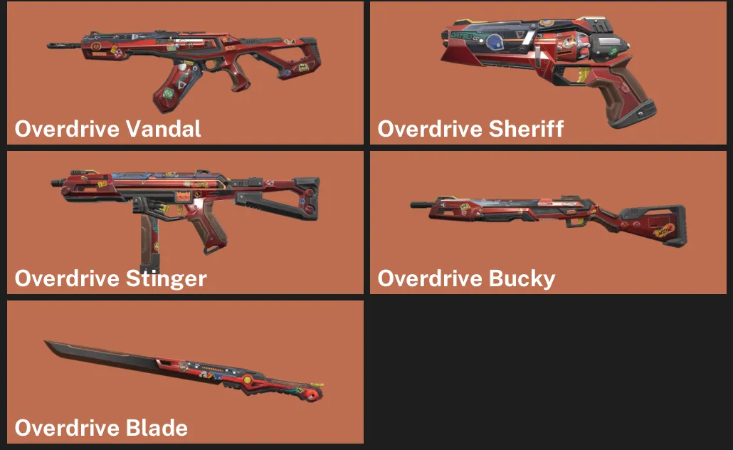 🌍EU 🎮 RANKED READY ✨ Overdrive Vandal ✨ Overdrive Sheriff ✨ Overdrive Stinger ✨