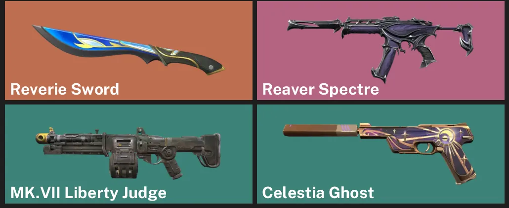 ๐NA ๐ฎ RANKED READY ๐ช Reverie Sword โก Reaver Spectre โจ MK.VII Liberty Judge โจ