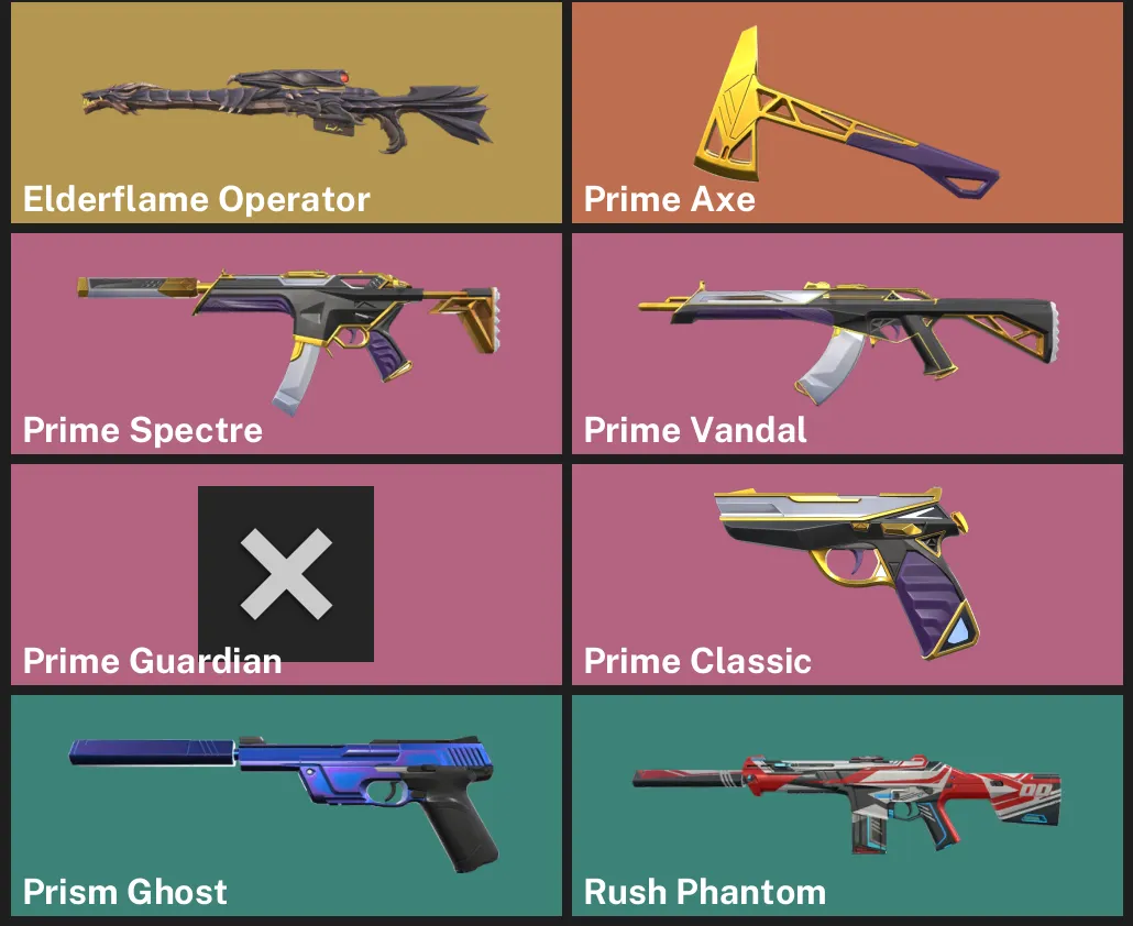 🌎NA 🎮 UNRANKED 🐲 Elderflame Operator ⚡ Prime Axe ⚡ Prime Spectre ⚡ Prime Vandal