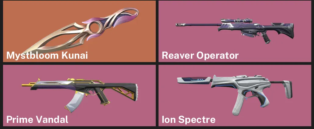 🌍EU 🎮 RANKED READY 🔪 Mystbloom Kunai ⚡ Reaver Operator ⚡ Prime Vandal ✨ Ion