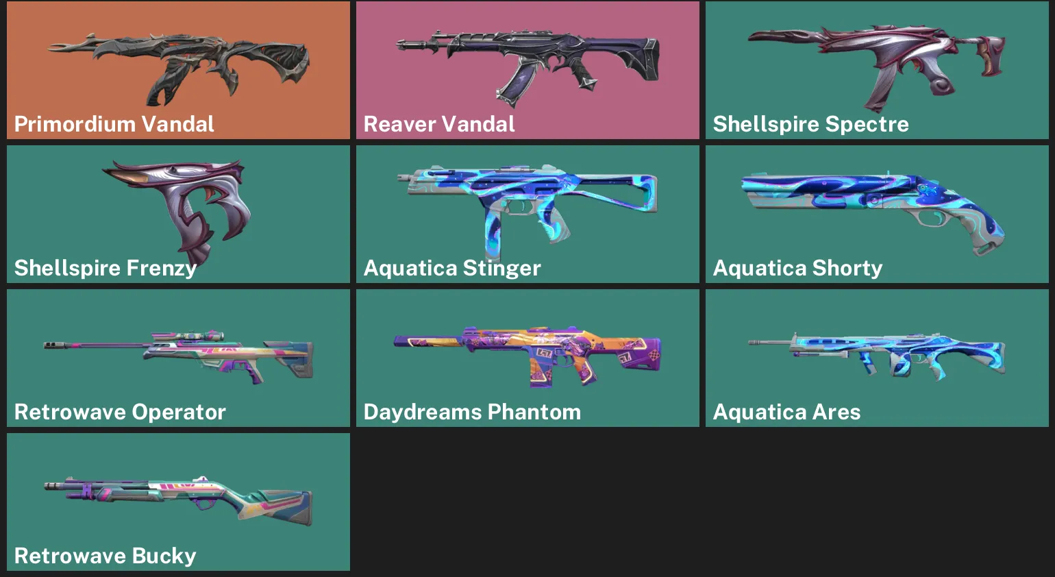 🌍EU 🎮 RANKED READY ✨ Primordium Vandal ⚡ Reaver Vandal ✨ Shellspire Spectre ✨