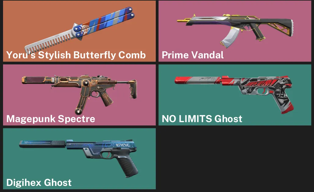 🌍EU 🎮 RANKED READY 🔪 Yoru's Stylish Butterfly Comb ⚡ Prime Vandal ⚙️ Magepunk