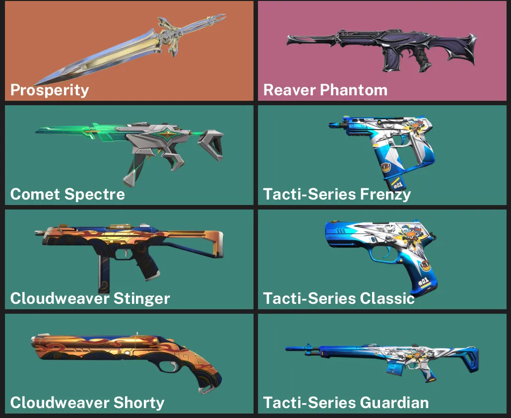 🌎NA 🎮 UNRANKED ✨ Prosperity ⚡ Reaver Phantom ✨ Comet Spectre ✨ Tacti-Series