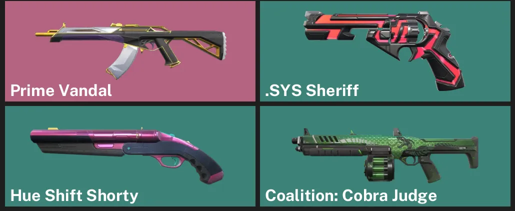 🌍EU 🎮 RANKED READY ⚡ Prime Vandal 🧩 .SYS Sheriff ✨ Hue Shift Shorty ✨ Coalition: