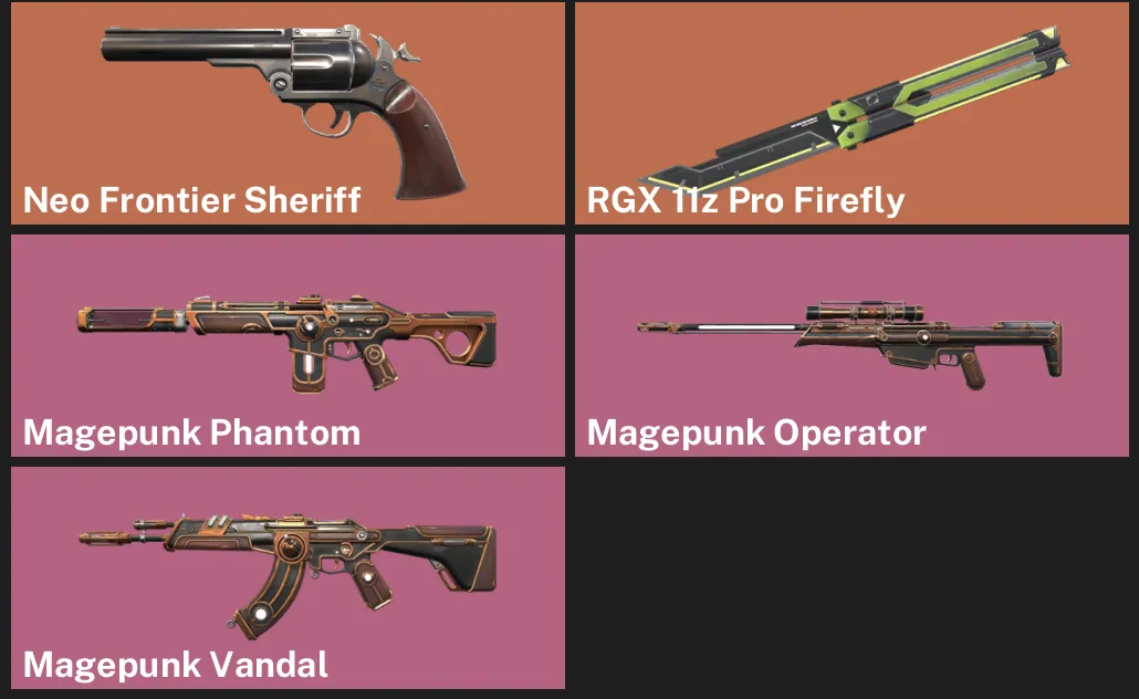 ๐EU ๐ฎ RANKED READY โจ Neo Frontier Sheriff โจ RGX 11z Pro Firefly โ๏ธ Magepunk