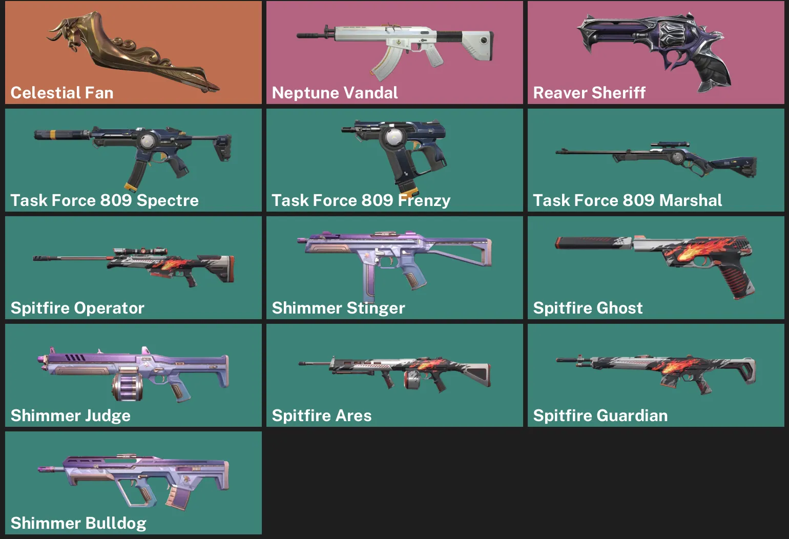 🌍EU 🎮 RANKED READY 🌙 Celestial Fan 🌊 Neptune Vandal ⚡ Reaver Sheriff ✨ Task