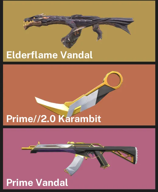🌏AP 🎮 RANKED READY 🐲 Elderflame Vandal ⚡ Prime//2.0 Karambit ⚡ Prime Vandal