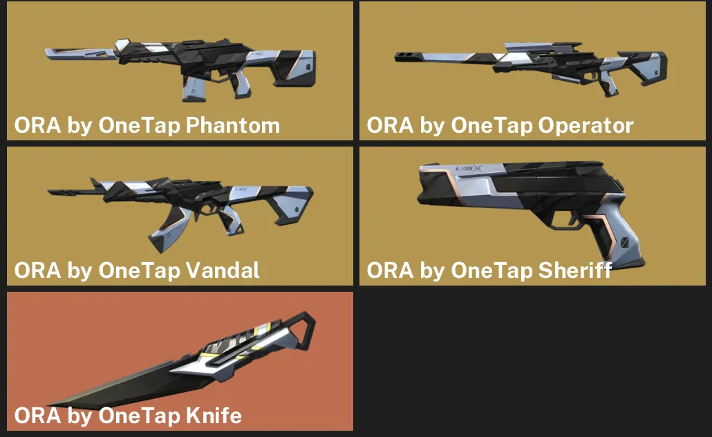🌎NA 🎮 UNRANKED ✨ ORA by OneTap Phantom ✨ ORA by OneTap Operator ✨ ORA by OneTap
