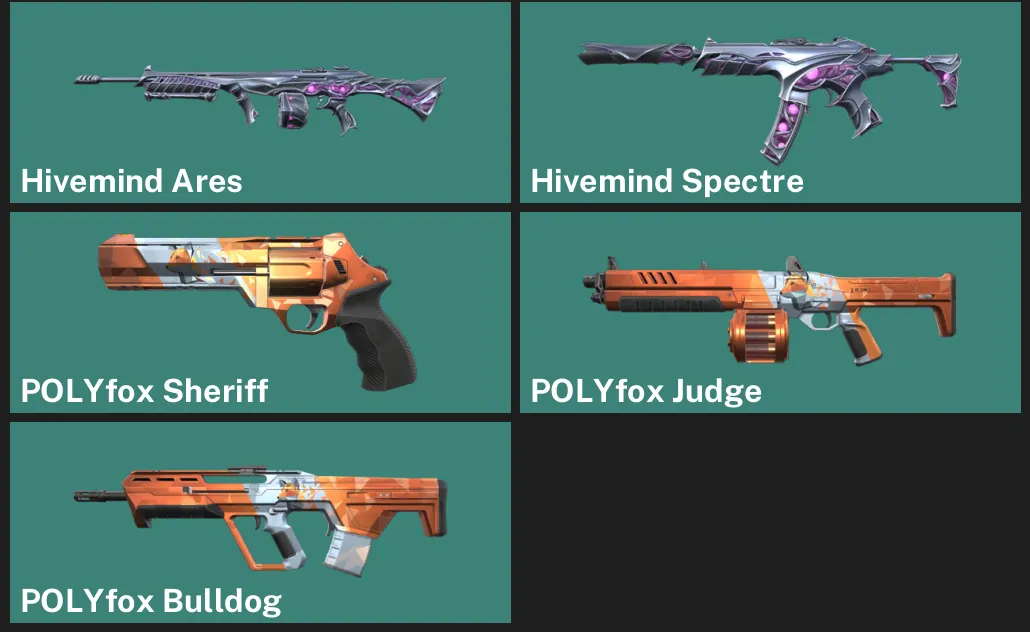 🌍EU 🎮 UNRANKED ✨ Hivemind Ares ✨ Hivemind Spectre ✨ POLYfox Sheriff ✨ POLYfox
