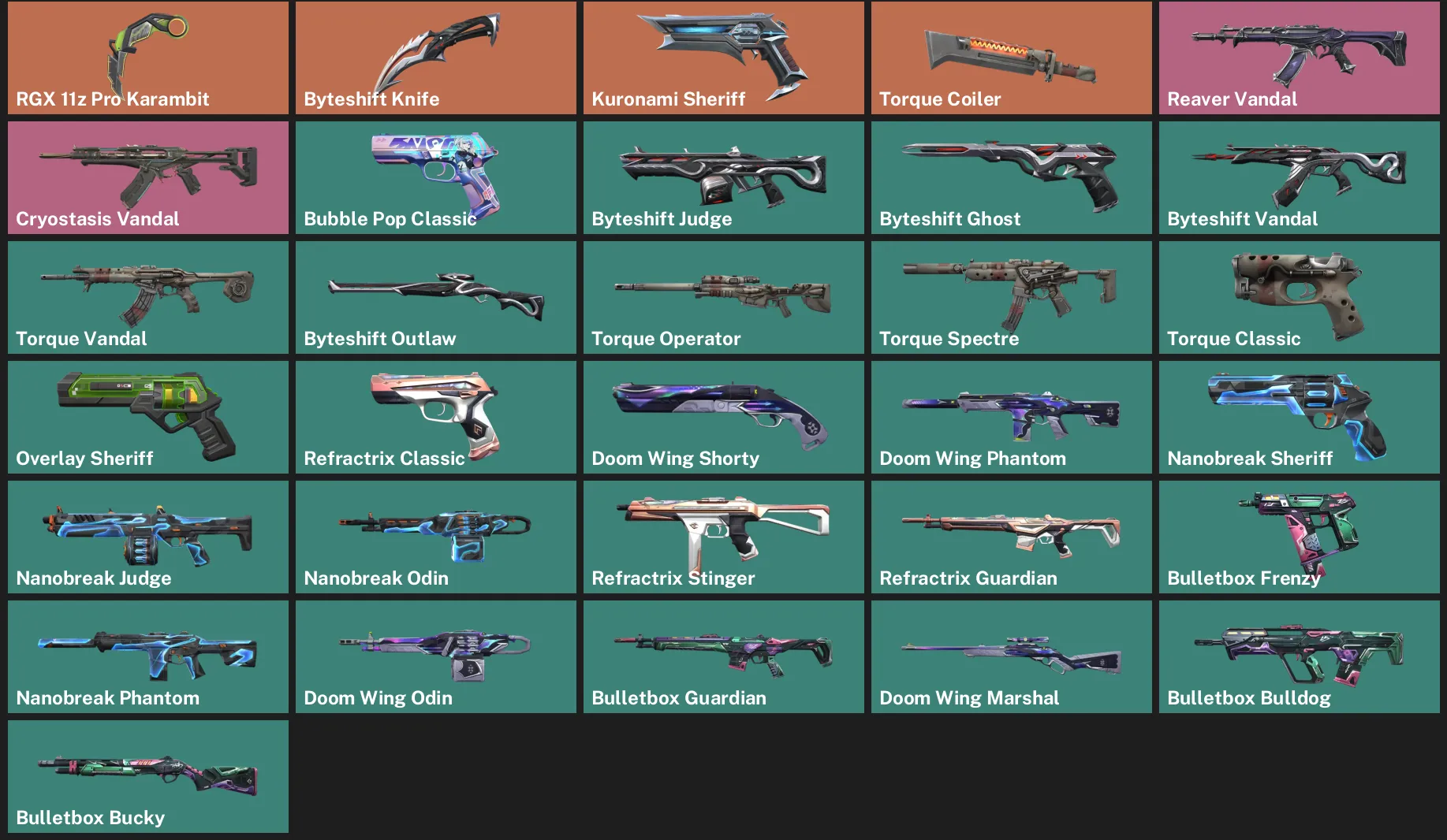 🌏AP 🎮 RANKED READY ✨ RGX 11z Pro Karambit 🔪 Byteshift Knife ✨ Kuronami Sheriff ✨