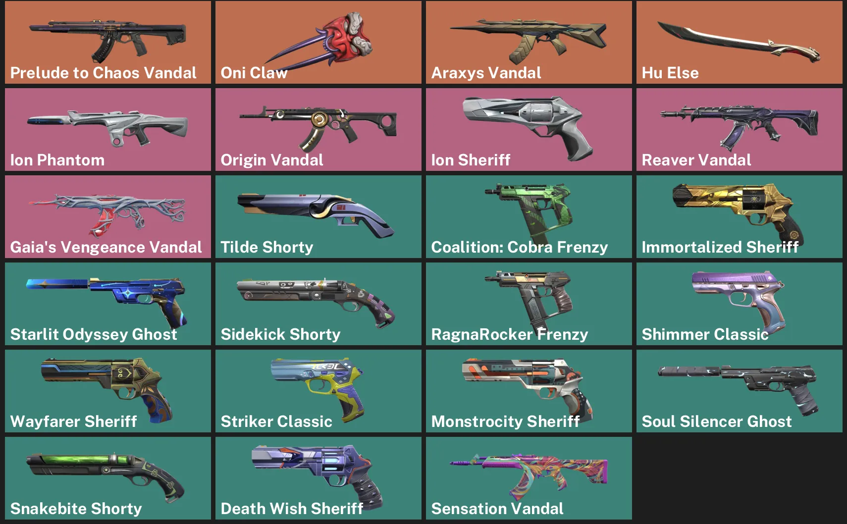 🌏AP 🎮 RANKED READY ✨ Prelude to Chaos Vandal 🐉 Oni Claw 💎 Araxys Vandal ✨ Hu