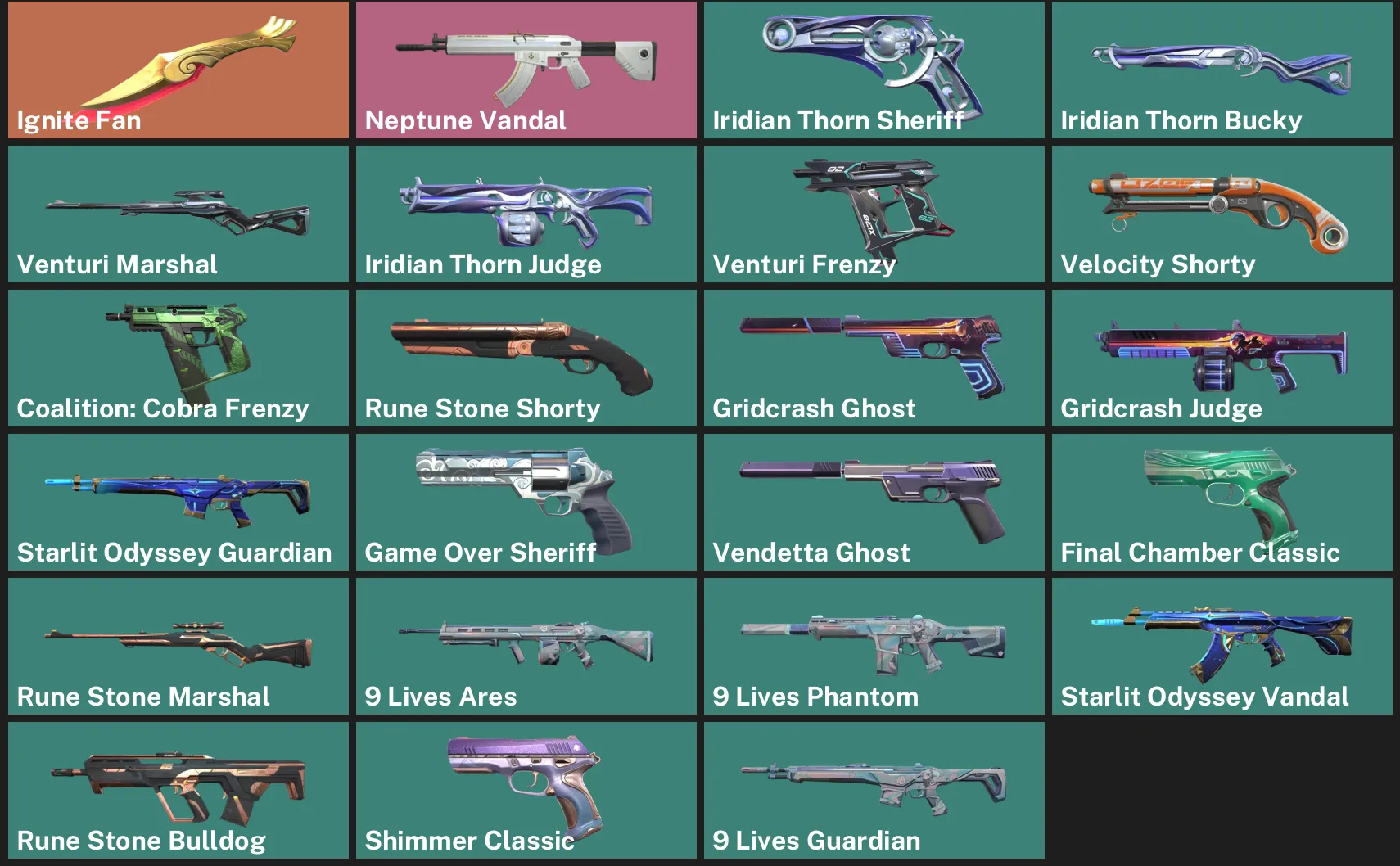 ๐EU ๐ฎ RANKED READY ๐ช Ignite Fan ๐ Neptune Vandal โจ Iridian Thorn Sheriff โจ